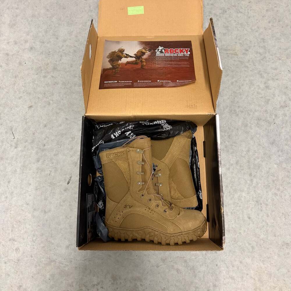 Rocky S2V Steel Toe Tactical Military Boot, Coyote Brown, Size 5.5 M